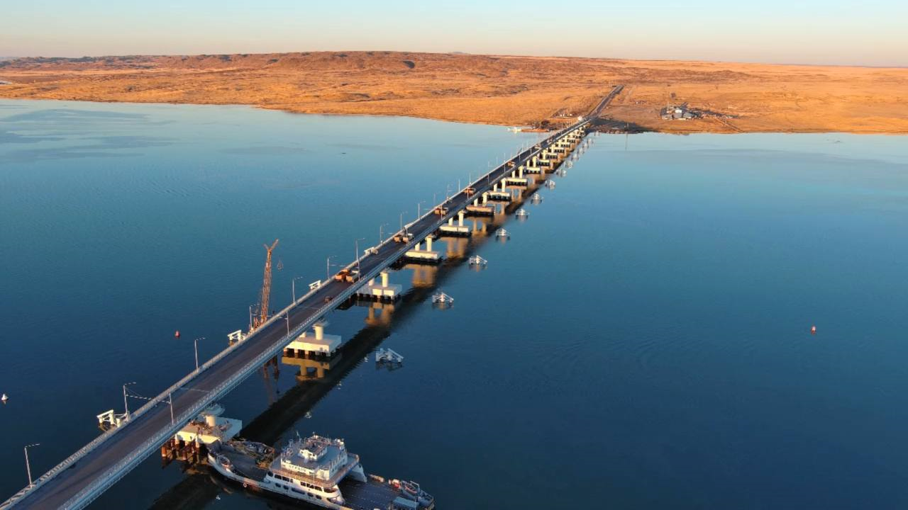 The longest bridge in Kazakhstan